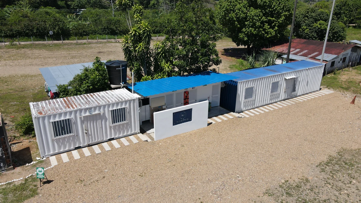 FINCA VILLA EL RECUERDO — Registro aéreo del acceso y las construcciones existentes