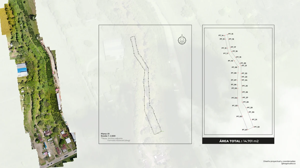 FINCA VILLA EL RECUERDO — Representación del perímetro y documentación de puntos