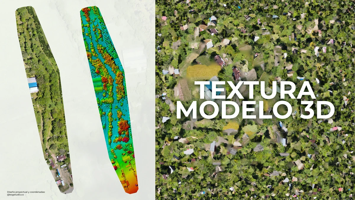 FINCA VILLA EL RECUERDO — Ortofoto y textura del modelo tridimensional