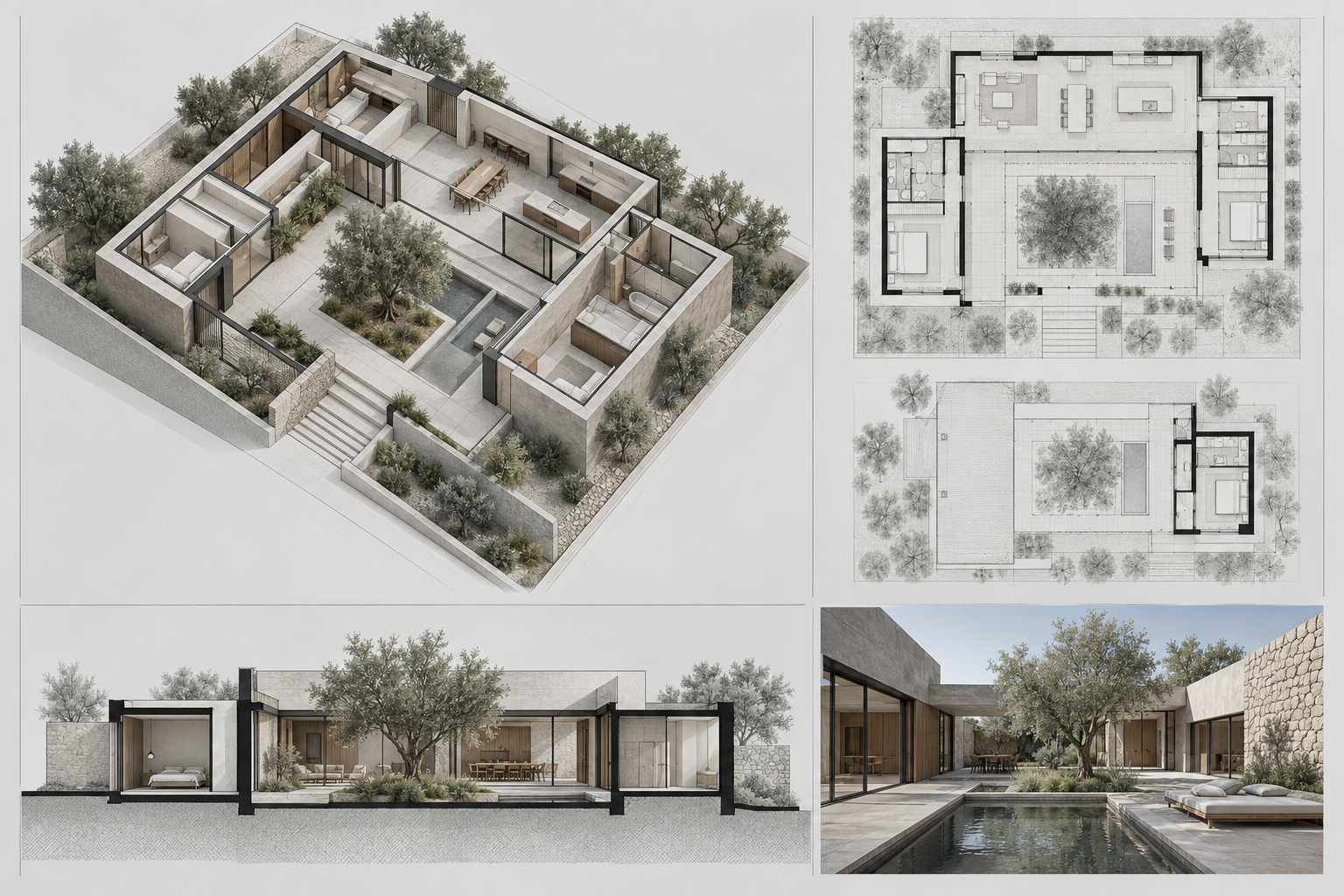Lámina editorial de arquitectura — vista del recurso